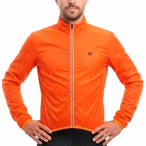 Jaqueta de Ciclismo Corta Vento Marcio May Pro New Laranja
