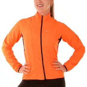 Jaqueta de Ciclismo Corta Vento SportXtreme Comfort Feminino Laranja