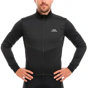 Jaqueta de Ciclismo Marcio May Comfort Peluciada Preta