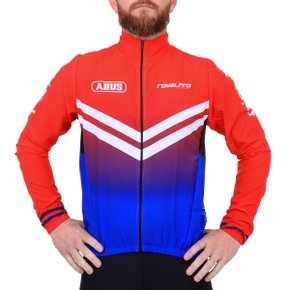 Jaqueta de Ciclismo Marcio May Corta Vento Abus Vermelha Jaqueta de Ciclismo Marcio May Corta Vento Abus Vermelha