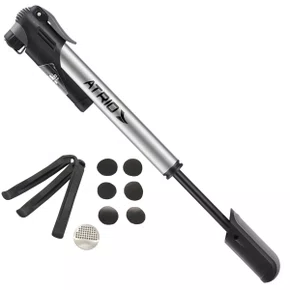 Kit Bomba Atrio Alumínio com Manômetro + 6 Remendos + 3 Espátulas Kit Bomba Atrio Alumínio com Manômetro + 6 Remendos + 3 Espátulas