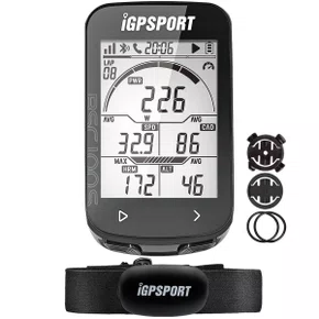 Kit Ciclocomputador com GPS Igpsport BSC100S + Cinta Cardíaca
