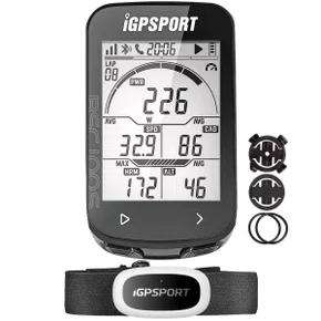 Kit Ciclocomputador com GPS Igpsport BSC100S + Cinta Cardíaca