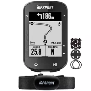 Kit Ciclocomputador com GPS Igpsport BSC200 + Cinta Cardíaca