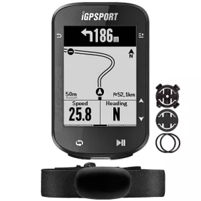 Kit Ciclocomputador com GPS Igpsport BSC200 + Cinta Cardíaca