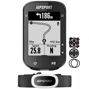 Kit Ciclocomputador com GPS Igpsport BSC200 + Cinta Cardíaca