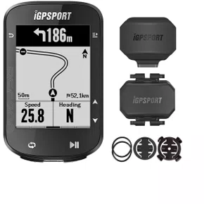 Kit Ciclocomputador com GPS Igpsport BSC200 + Sensor de Velocidade e Cadência