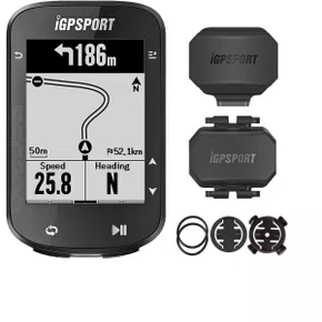 Kit Ciclocomputador com GPS Igpsport BSC200 + Sensor de Velocidade e Cadência