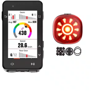 Kit Ciclocomputador com GPS Igpsport IGS630S + Sinalizador Traseiro Smart TL30 50 Lúmens