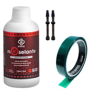 Kit Tubeless Solifes Selante + Fita + Válvula 55 mm Kit Tubeless Solifes Selante + Fita + Válvula 55 mm
