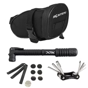 Kit Bolsa de Selim + Bomba de Ar + Canivete + Remendos + Espátulas