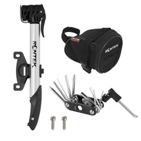 Bolsa De Selim Rontek + Bomba De Ar Mini Rontek BBP-003 + Canivete Rontek BFE-002 Bolsa De Selim Rontek + Bomba De Ar Mini Rontek BBP-003 + Canivete Rontek BFE-002