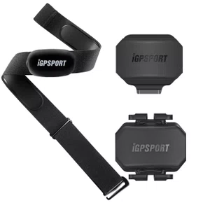 Kit de Sensores Igpsport Cinta Cardiaca HR40 + Sensor de Velocidade SPD70 GPS + Sensor de Cadência CAD70