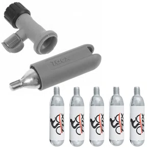 Kit Gatilho Co2 Tacx com Regulador + 5 Refis 16 gramas Kit Gatilho Co2 Tacx com Regulador + 5 Refis 16 gramas