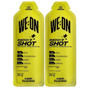 Kit Gel Isotônico We:On Energy Shot Limonada Suíça 2 Unidades