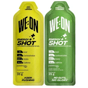 Kit Gel Isotônico We:On Energy Shot Limonada Suíça + Maçã Verde e Canela