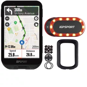 Kit GPS Igpsport IGS800 + Sinalizador Traseiro SR Mini 30 Lúmens