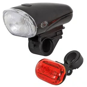 Kit Iluminação Farol de Bicicleta Q Lite + Sinalizador Traseiro CG-404 Kit Iluminação Farol de Bicicleta Q Lite + Sinalizador Traseiro CG-404