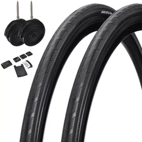 Kit Pneu de Bicicleta Arisun Rapide 700x25+ Câmara Kenda Presta 48mm + Remendo Birzman Kit Pneu de Bicicleta Arisun Rapide 700x25+ Câmara Kenda Presta 48mm + Remendo Birzman