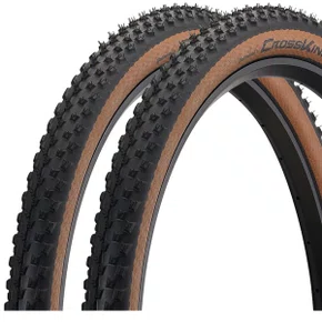 Kit Pneu de Bicicleta Continental Cross King Protection 29x2.2 Tubeless Bege 2 Unidades