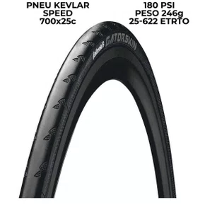 Kit Pneu de Bicicleta Continental Gatorskin Black Edition 700x25 2