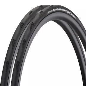 Kit Pneu de Bicicleta Continental Grand Prix 5000 S 700x25 Tubeless 2 Unidades