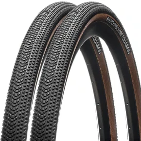 Kit Pneu de Bicicleta Hutchinson Touareg Hardskin 700x45 Tubeless Bege 2 Unidades