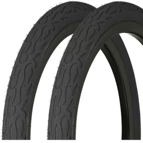 Kit Pneu de Bicicleta Paco GTA Flame 26x2.125 Preto 2 Unidades