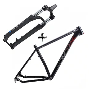 Kit Quadro de Bicicleta Dvorak Three Boost + Suspensão SR Suntour XCM 34 29 Boost
