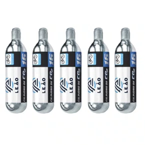 Kit Refil Co2 Leao Bike 16gr 5 Unidades