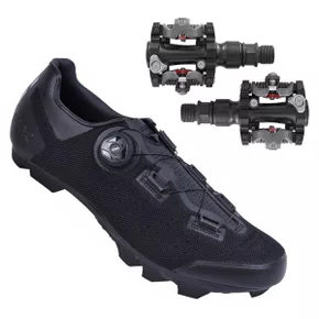 Kit Sapatilha de Ciclismo FLR F-70 Knit MTB + Pedal Wellgo Padrão Shimano Kit Sapatilha de Ciclismo FLR F-70 Knit MTB + Pedal Wellgo Padrão Shimano