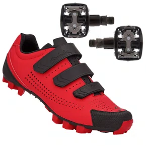 Kit Sapatilha de Ciclismo Spiuk Splash MTB Gravel + Pedal Wellgo Padrão Shimano