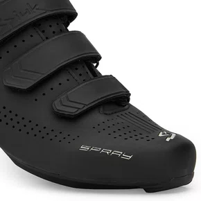 Kit Sapatilha de Ciclismo Spiuk Spray Road Speed Preta + Taco