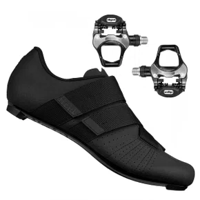 Kit Sapatilha Fizik Tempo Powerstrap R5 Speed Preta + Pedal Wellgo R251 Kit Sapatilha Fizik Tempo Powerstrap R5 Speed Preta + Pedal Wellgo R251