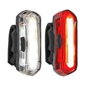 Kit Iluminação de Bicicleta Absolute Dianteiro e Traseiro USB 20 Lúmens Kit Iluminação de Bicicleta Absolute Dianteiro e Traseiro USB 20 Lúmens