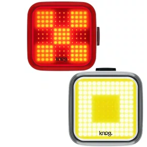 Kit Sinalizadores de Bicicleta Knog Blinder Square e Grid