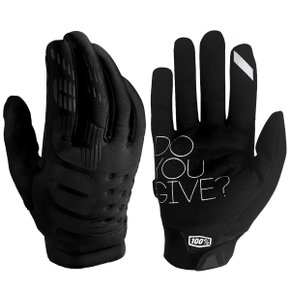 Luva de Ciclismo 100% Brisker Preta Luva de Ciclismo 100% Brisker Preta