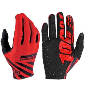 Luva de Ciclismo 100% Celium Racer Vermelha Luva de Ciclismo 100% Celium Racer Vermelha