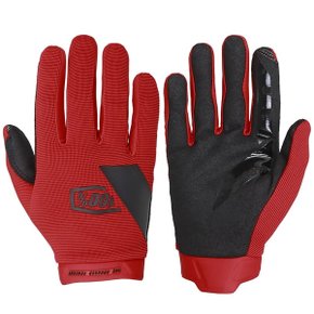 Luva de Ciclismo 100% Ridecamp Vermelha Luva de Ciclismo 100% Ridecamp Vermelha