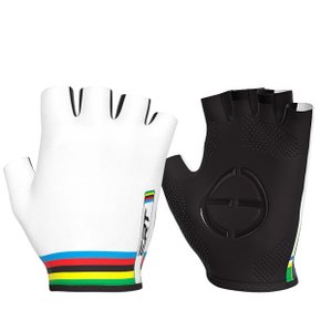 Luva de Ciclismo ERT Campeão Mundial Branca Luva de Ciclismo ERT Campeão Mundial Branca