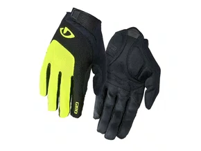 Luva de Ciclismo Giro Bravo Gel Preta e Amarela Luva de Ciclismo Giro Bravo Gel Preta e Amarela
