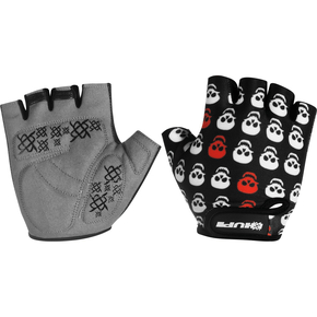 Luva de Ciclismo Hupi Eco Skull Preta Luva de Ciclismo Hupi Eco Skull Preta