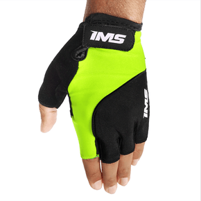 Luva de Ciclismo IMS Racing Gel Amarela Luva de Ciclismo IMS Racing Gel Amarela