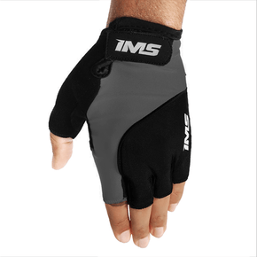 Luva de Ciclismo IMS Racing Gel Cinza Luva de Ciclismo IMS Racing Gel Cinza