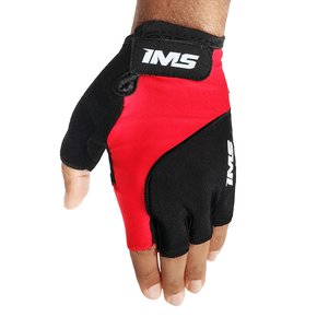 Luva de Ciclismo IMS Racing Gel Vermelha Luva de Ciclismo IMS Racing Gel Vermelha
