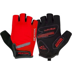Luva de Ciclismo Rontek RT-20 Gel Vermelha Luva de Ciclismo Rontek RT-20 Gel Vermelha
