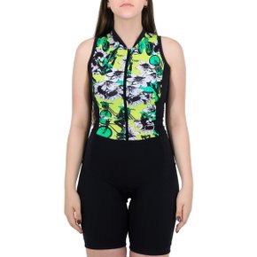 Macaquinho de Ciclismo Akta Floral Verde Macaquinho de Ciclismo Akta Floral Verde