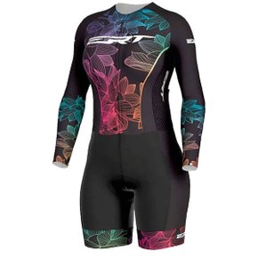 Macaquinho de Ciclismo ERT New Elite Hortencia Feminino Preto