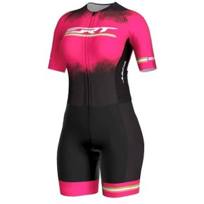 Macaquinho de Ciclismo ERT New Elite Pink Power Preto e Rosa Macaquinho de Ciclismo ERT New Elite Pink Power Preto e Rosa