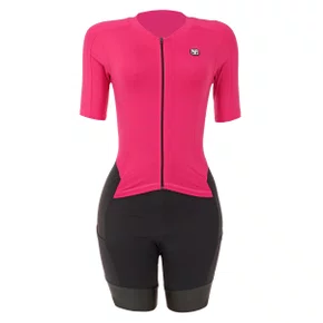 Macaquinho de Ciclismo Free Force Classic Feminino Rosa Macaquinho de Ciclismo Free Force Classic Feminino Rosa
